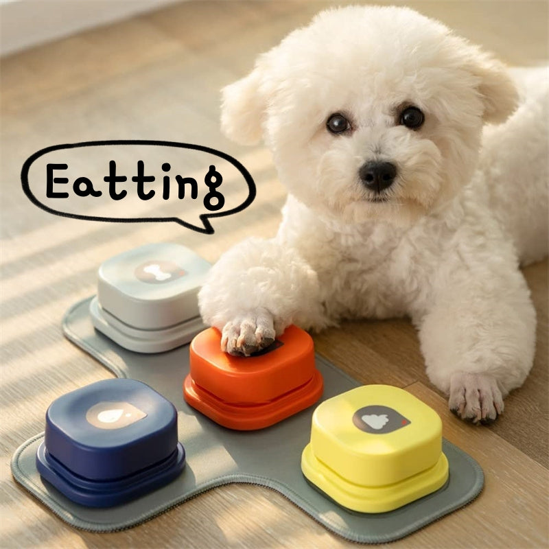 4 Colors Pet Communication Button One-click Prevent Physical Inactivity Recordable Dog Talking Button Toy Cat Toy Pet Products